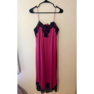 Alice & Olivia Hot Pink Lace Dress